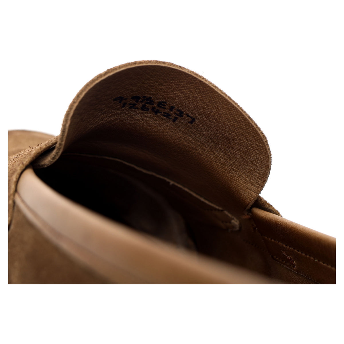 &#39;Duke&#39; Mushroom Brown Suede Unlined Loafers UK 9 E