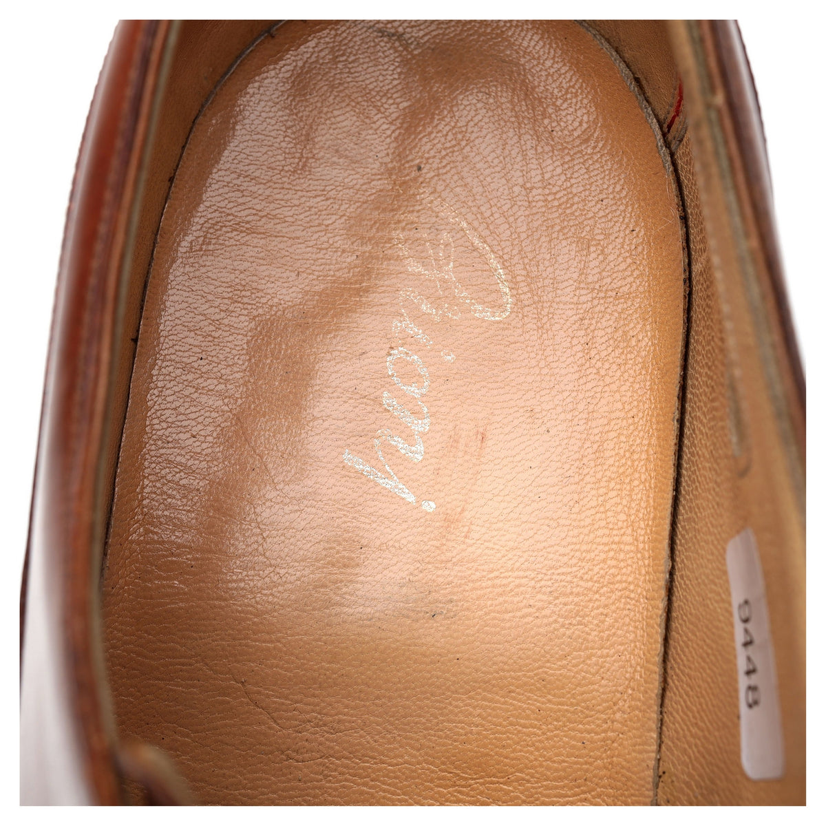 &#39;Singapore&#39; Ravello Brown Cigar Cordovan Leather Split Toe Derby UK 10.5