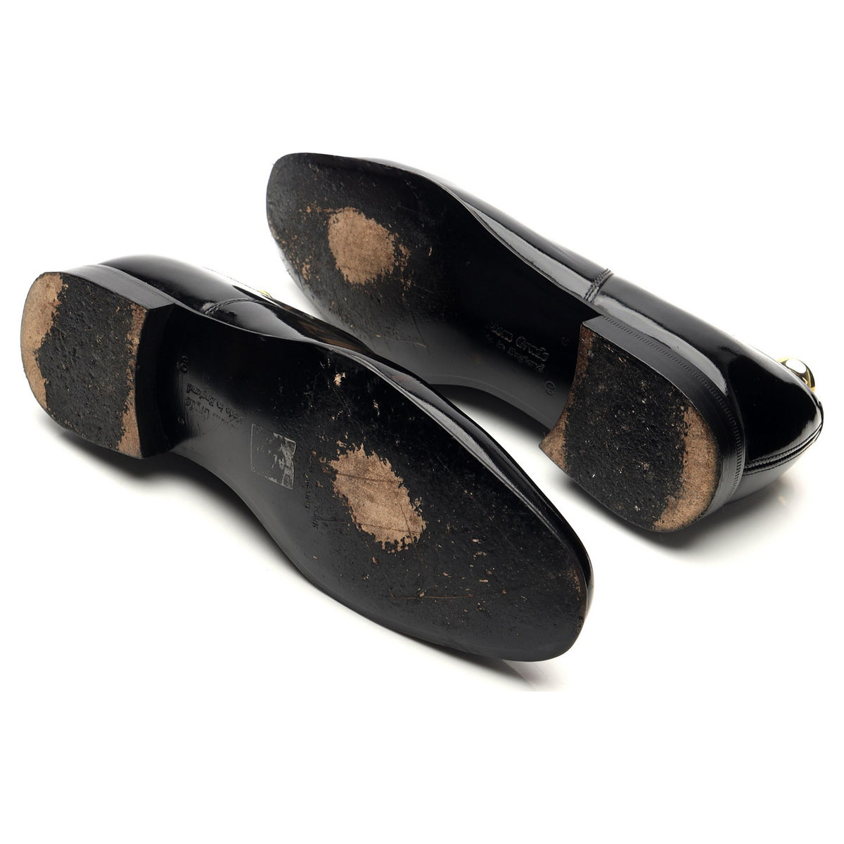 &#39;Alastair&#39; Black Patent Leather Oxford UK 6 G