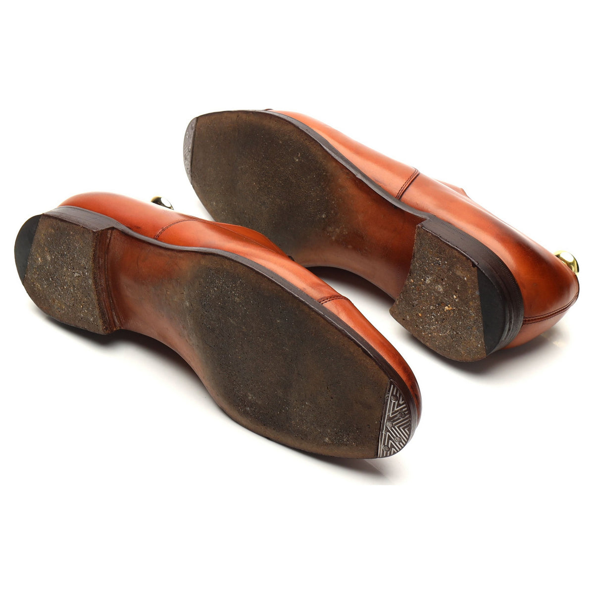 &#39;Chelsea&#39; Tan Brown Leather Oxford UK 8 F