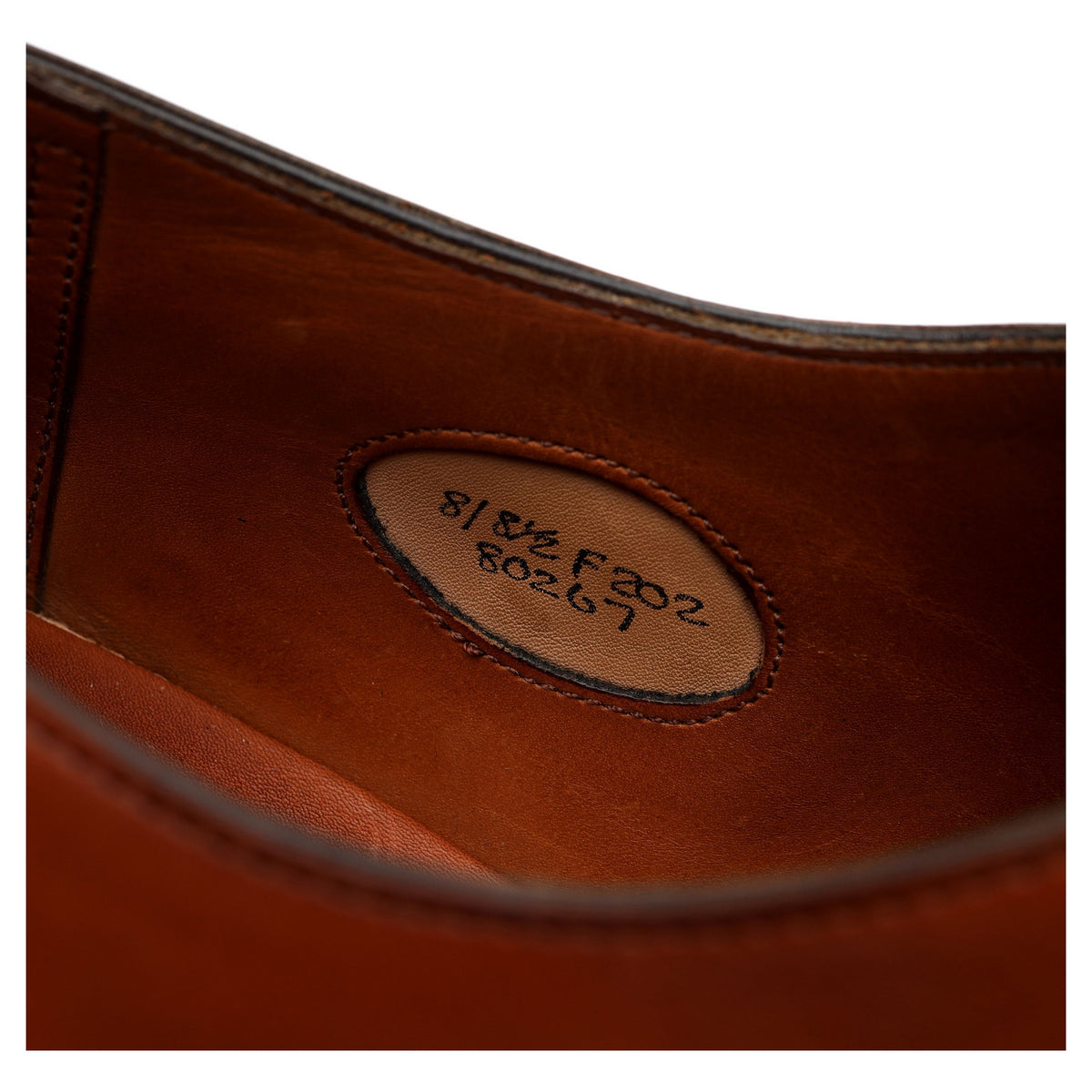 &#39;Chelsea&#39; Tan Brown Leather Oxford UK 8 F