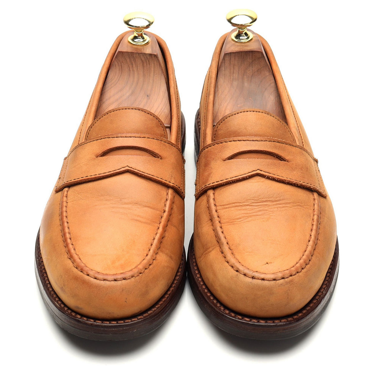 &#39;Lancing&#39; Tan Brown Nubuck Loafers UK 7.5 E