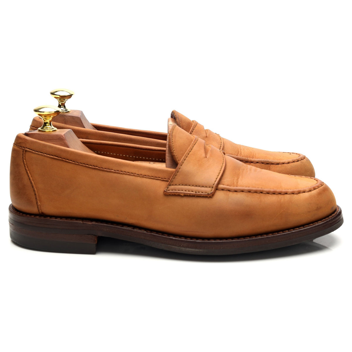 &#39;Lancing&#39; Tan Brown Nubuck Loafers UK 7.5 E