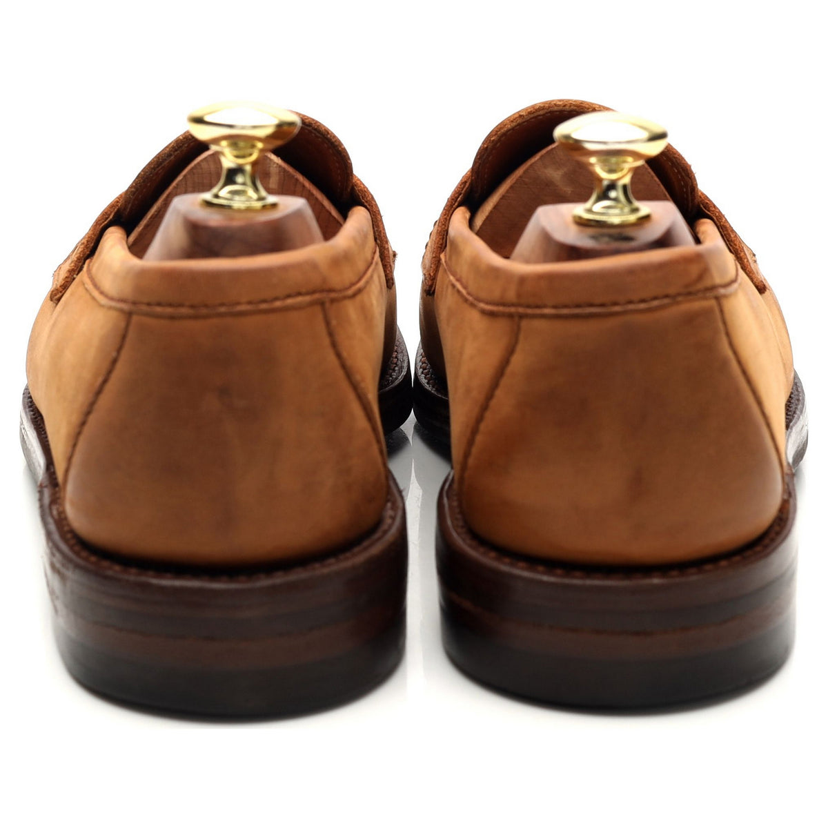 &#39;Lancing&#39; Tan Brown Nubuck Loafers UK 7.5 E