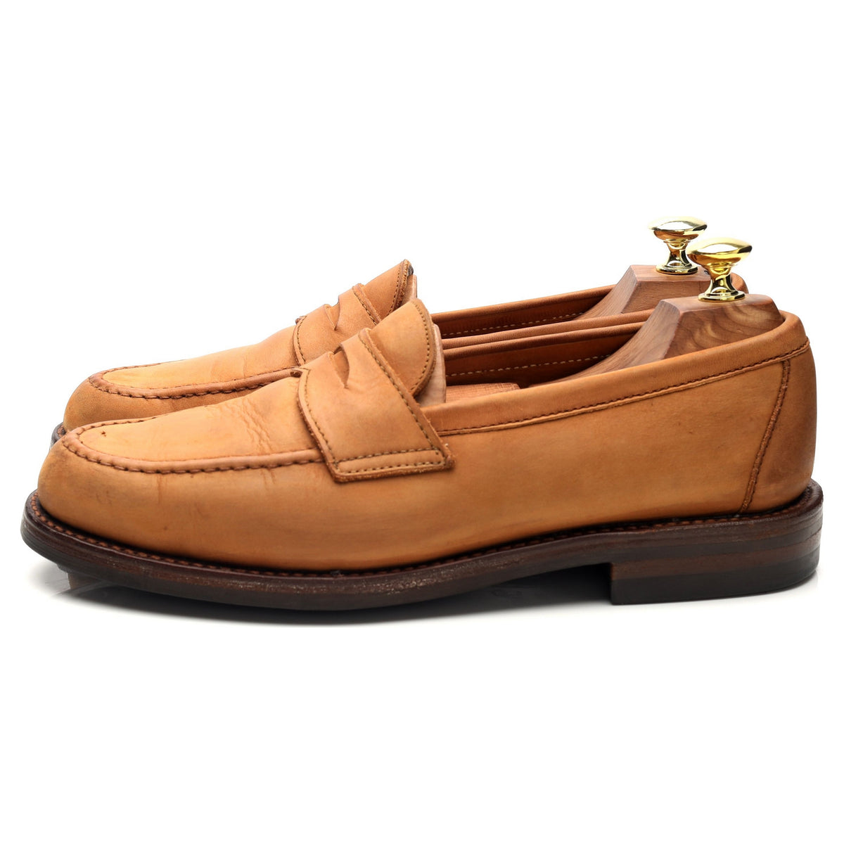 &#39;Lancing&#39; Tan Brown Nubuck Loafers UK 7.5 E