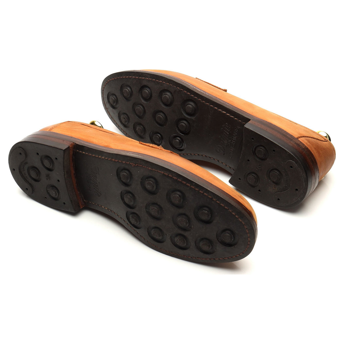 &#39;Lancing&#39; Tan Brown Nubuck Loafers UK 7.5 E