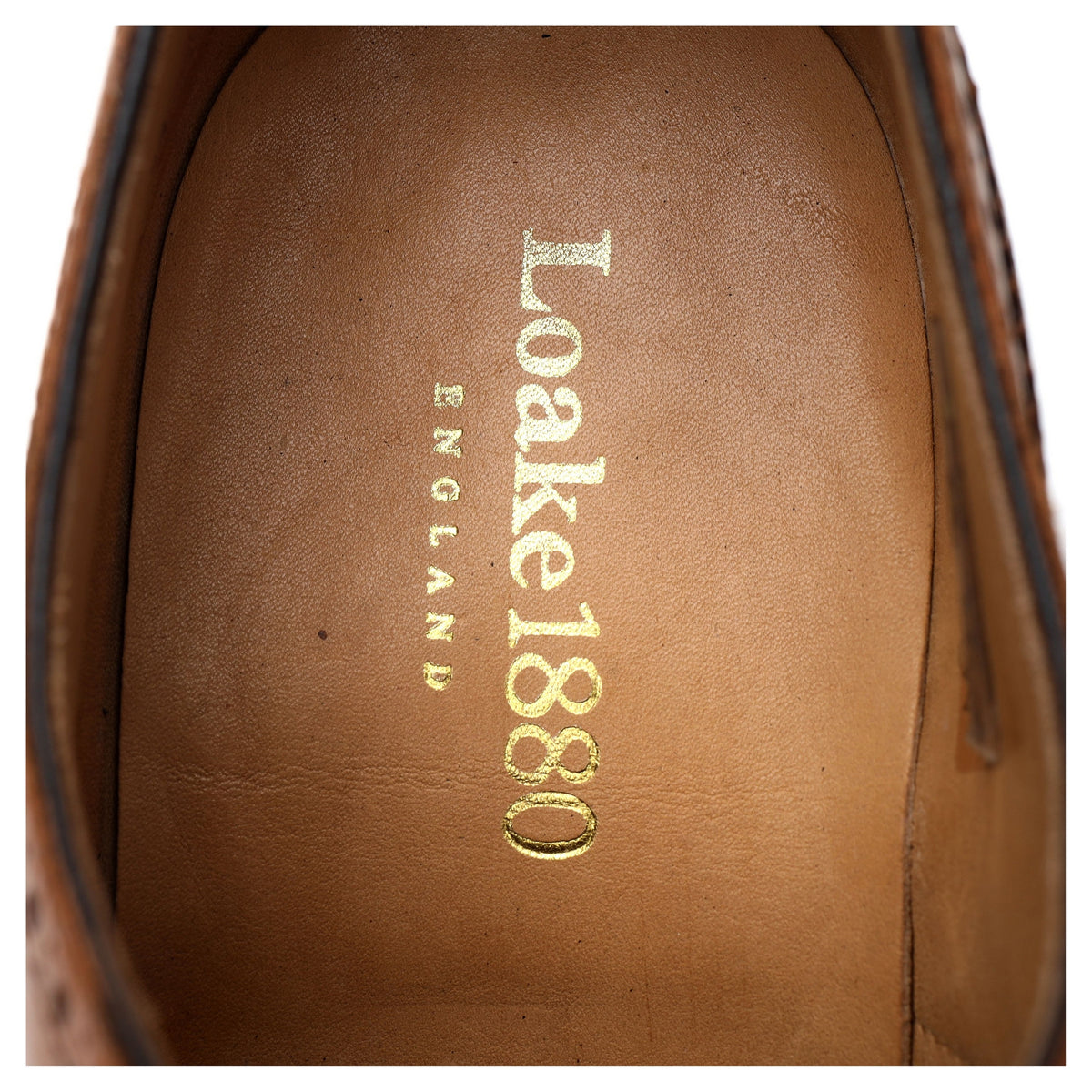1880 &#39;Durham&#39; Tan Brown Leather Oxford Brogues UK 10.5 F