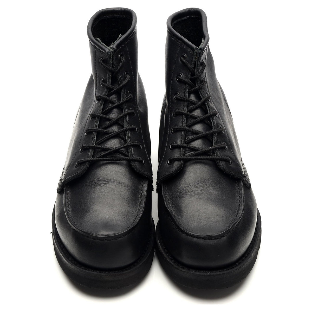 Women&#39;s &#39;3380&#39; Black Leather Moc Toe Boots UK 7 US 9.5 B