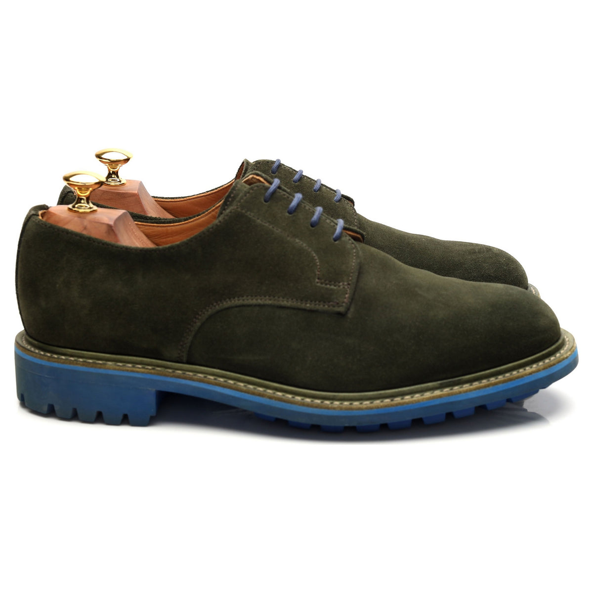 Mark McNairy Green Suede Derby UK 9.5