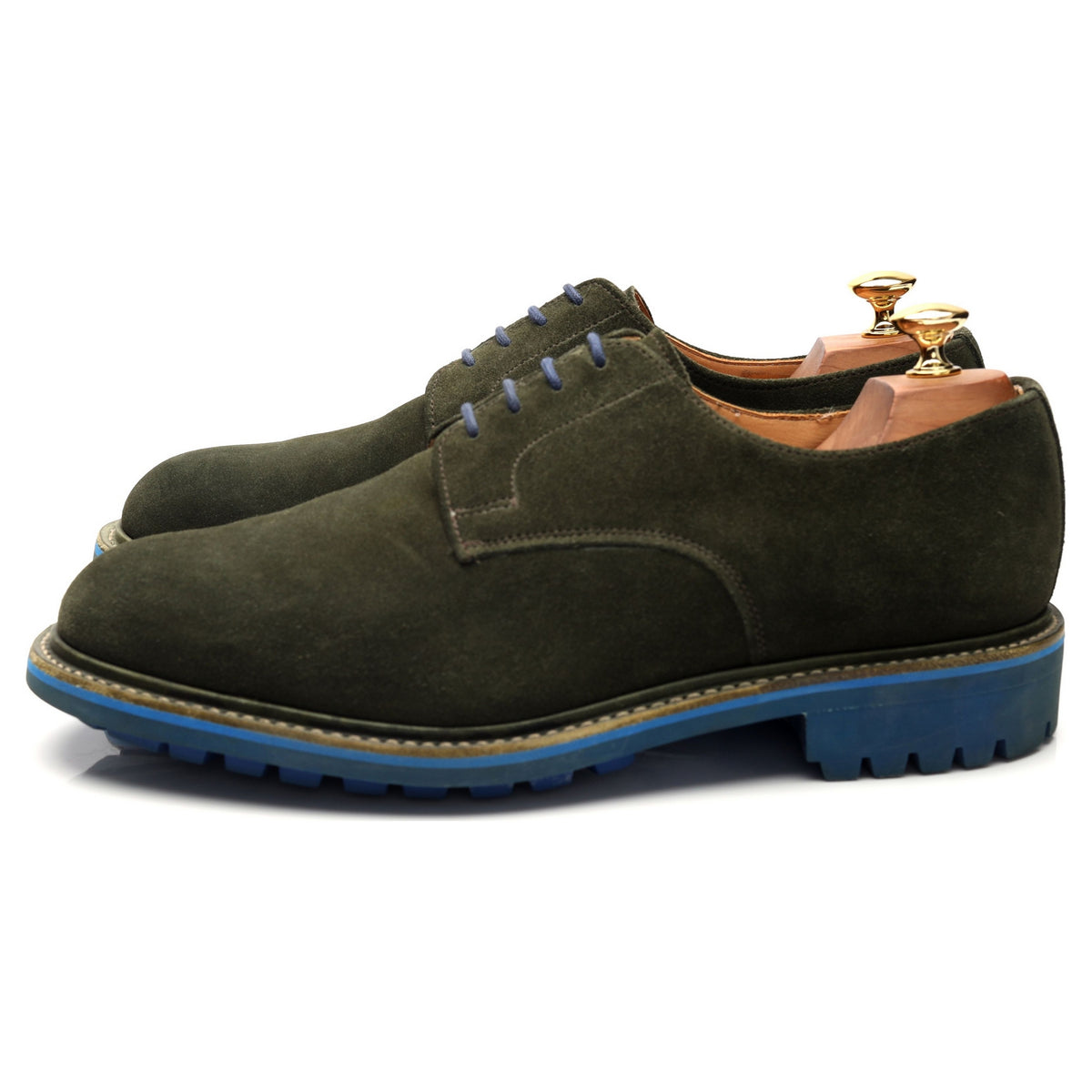 Mark McNairy Green Suede Derby UK 9.5