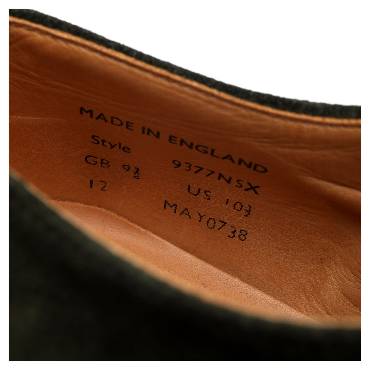 Mark McNairy Green Suede Derby UK 9.5