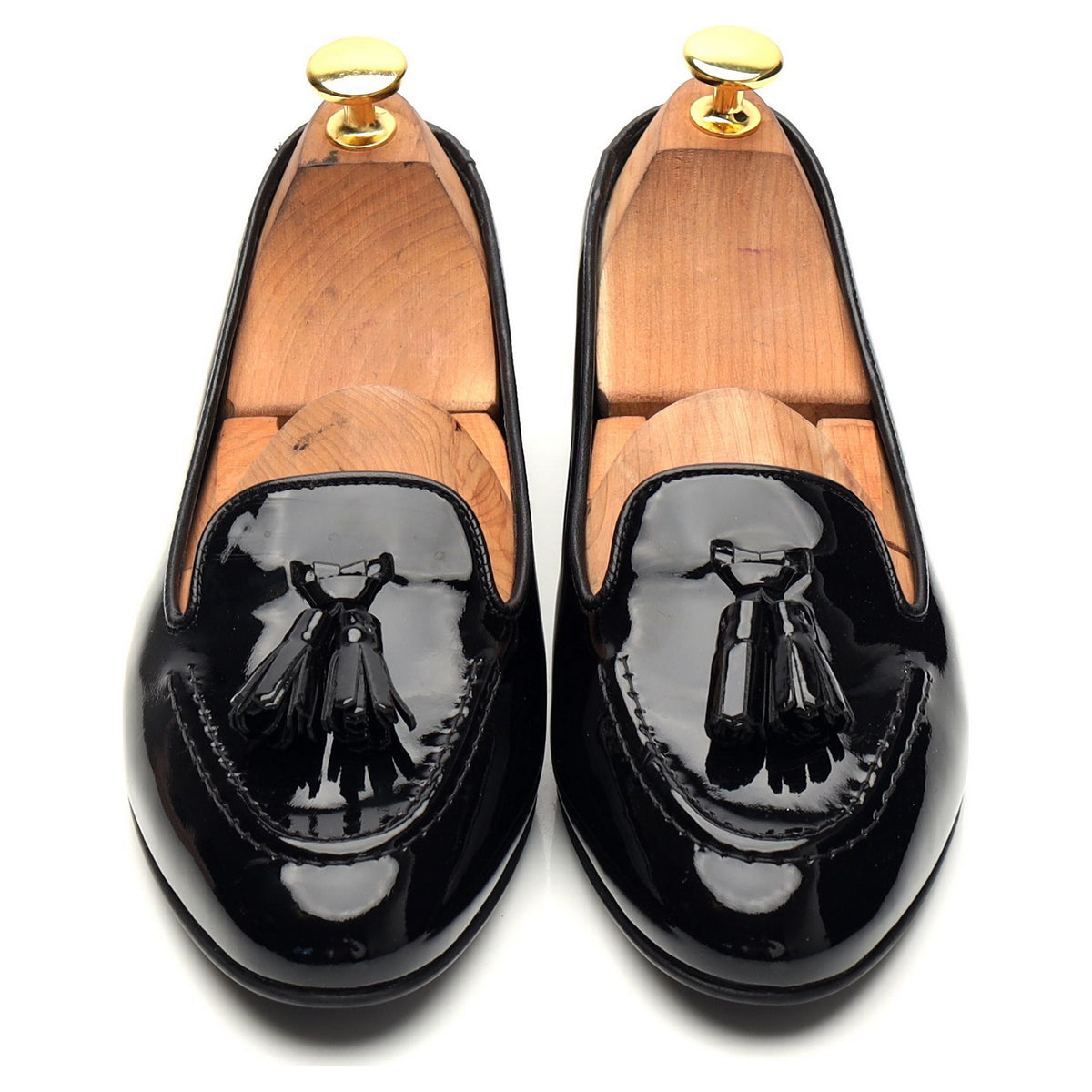 Women&#39;s &#39;Nina&#39; Black Patent Leather Tassel Loafers UK 4 EU 37