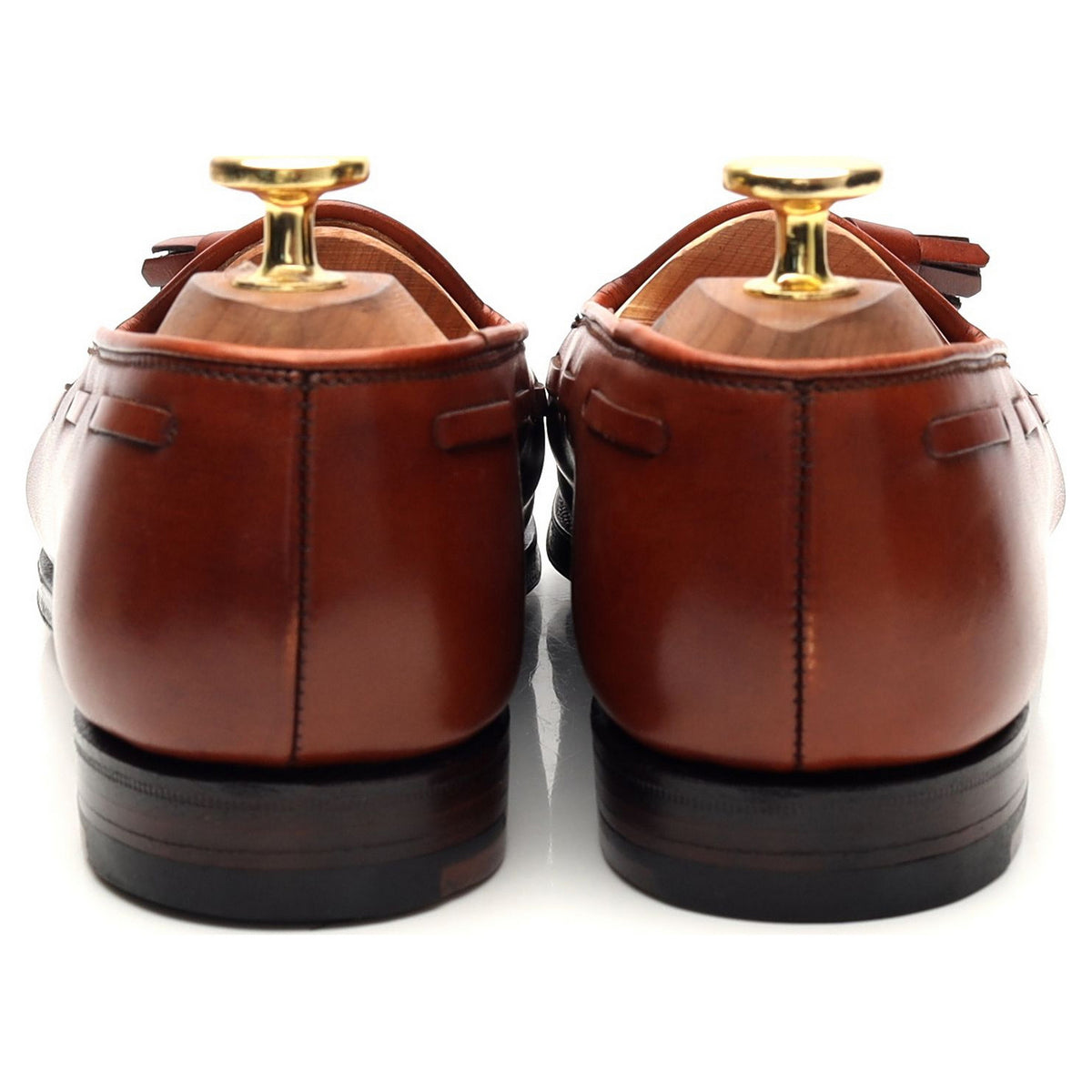 Women&#39;s &#39;Naseby&#39; Tan Brown Leather Tassel Loafers UK 3 UK