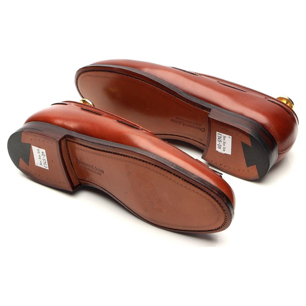 Women&#39;s &#39;Naseby&#39; Tan Brown Leather Tassel Loafers UK 3 UK