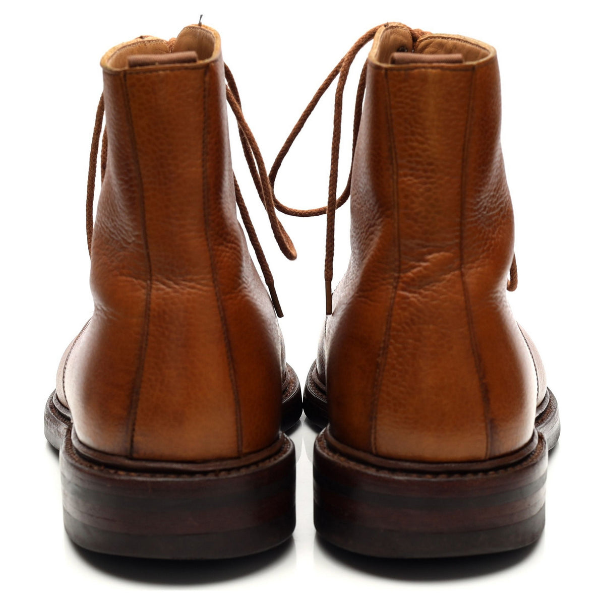 &#39;Coniston&#39; Tan Brown Grain Leather Boots UK 7 E