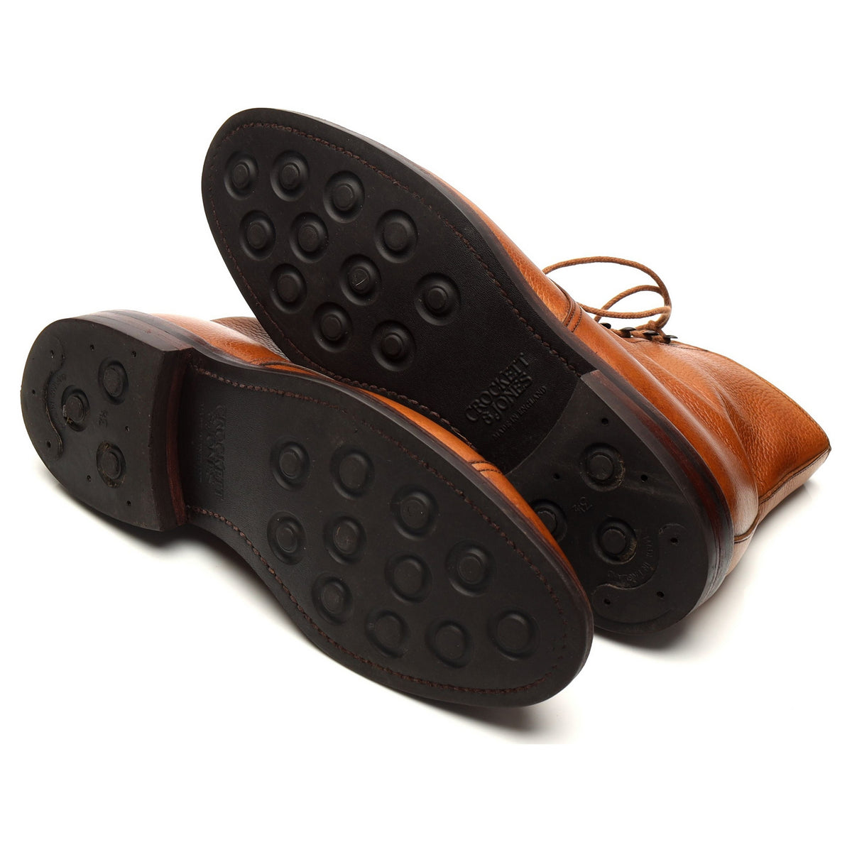&#39;Coniston&#39; Tan Brown Grain Leather Boots UK 7 E