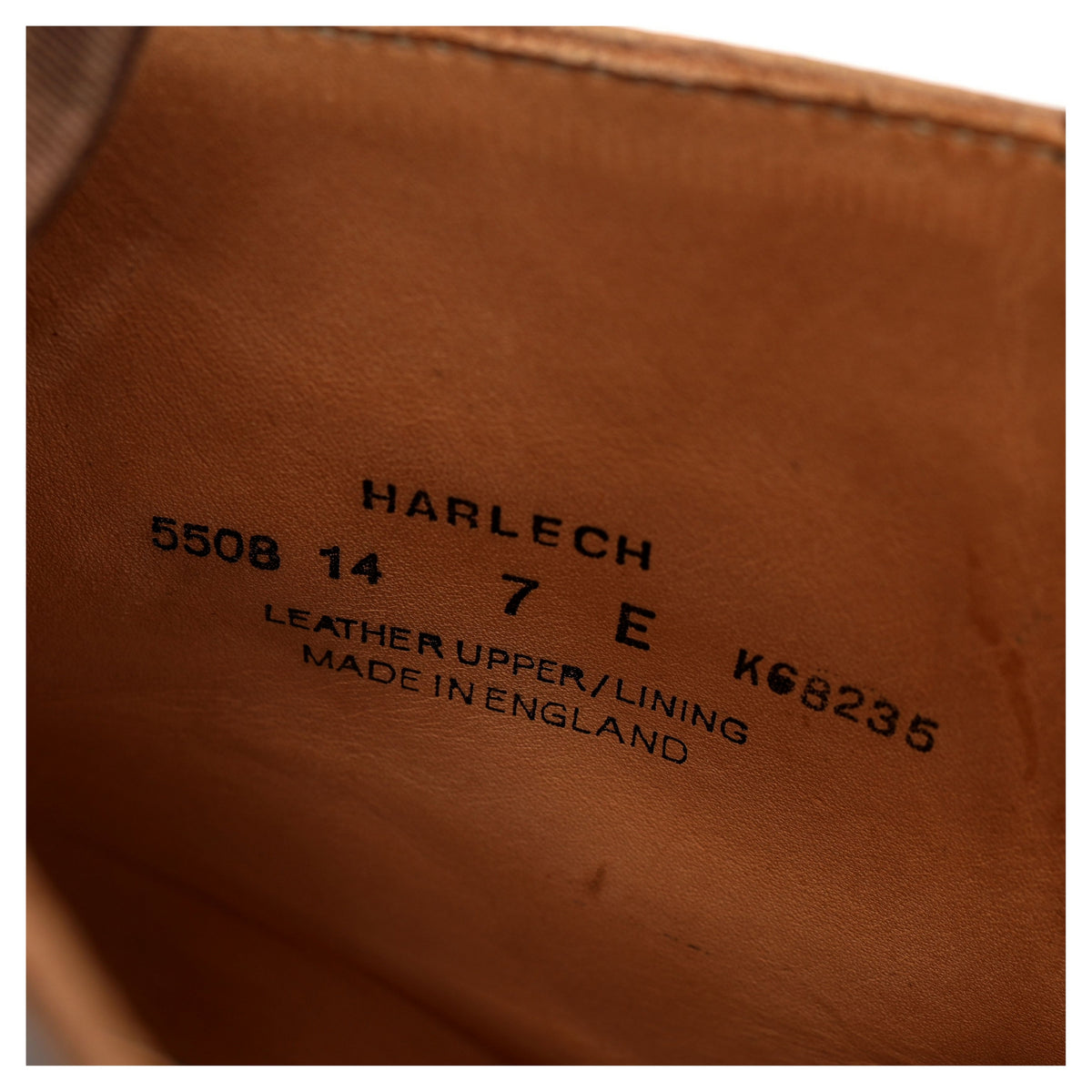 &#39;Harlech&#39; Brown Whiskey Cordovan Leather Boots UK 7 E