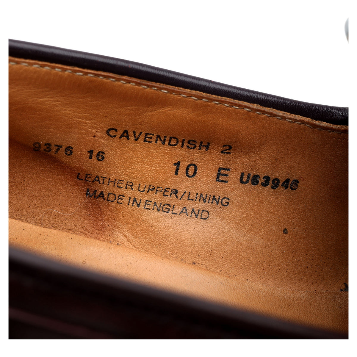 &#39;Cavendish&#39; Burgundy Cordovan Leather Tassel Loafers UK 10 E