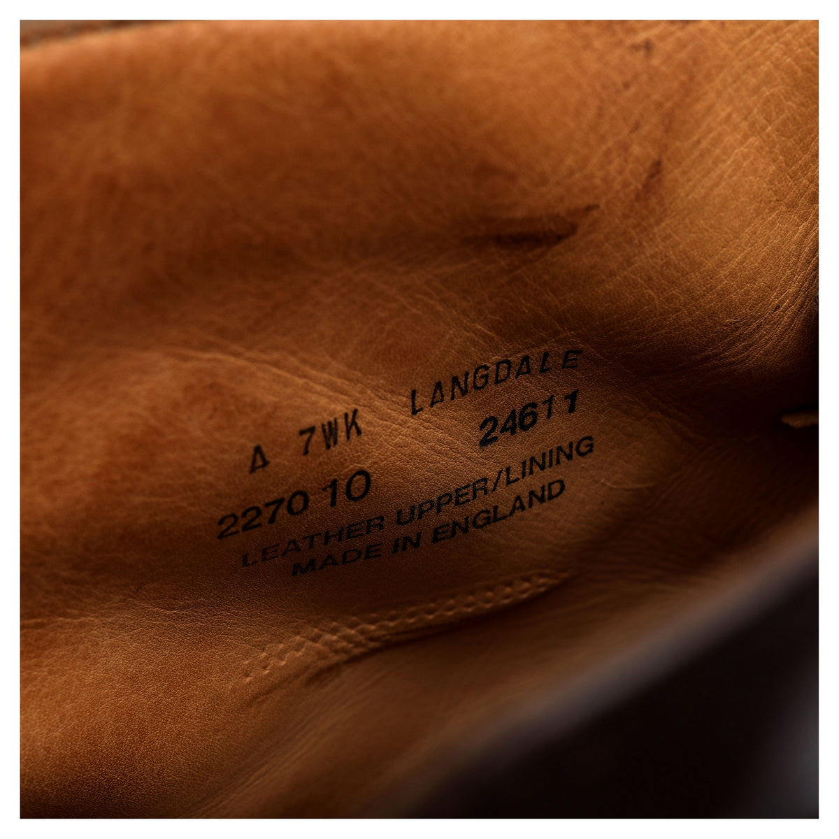&#39;Langdale&#39; Dark Brown Leather Brogue Boots UK 10