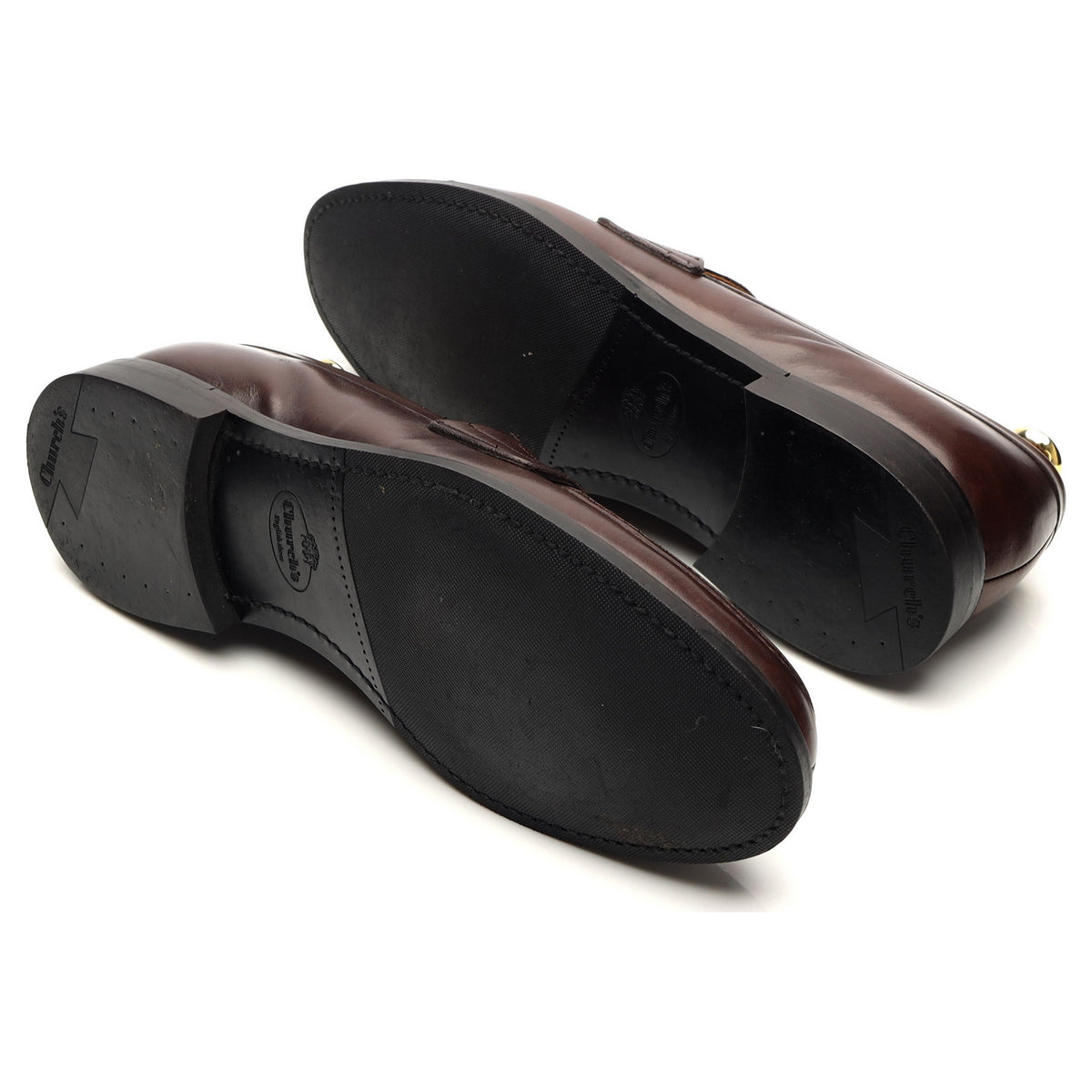 &#39;Elveden&#39; Dark Brown Leather Loafers UK 9 F