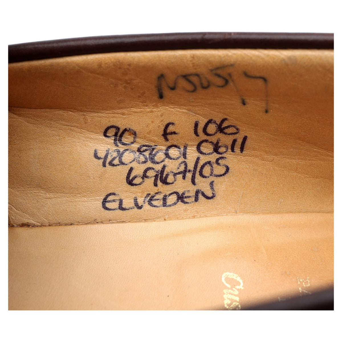 &#39;Elveden&#39; Dark Brown Leather Loafers UK 9 F