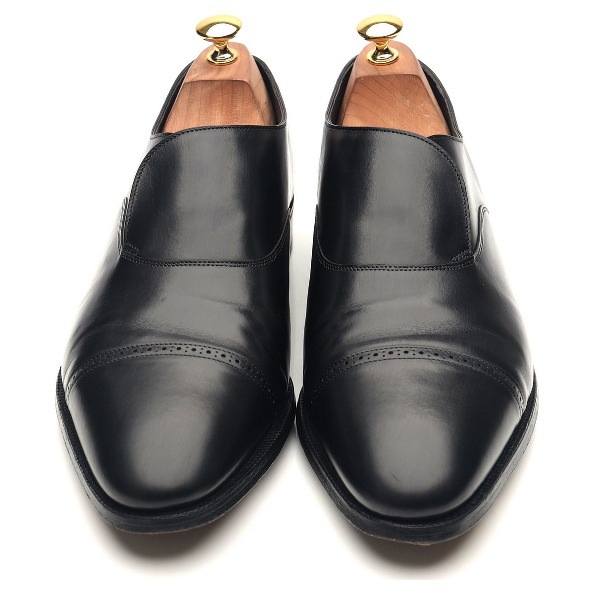 Prestige 'Philip II Loafer' Black Museum Leather UK 10 E - Abbot's