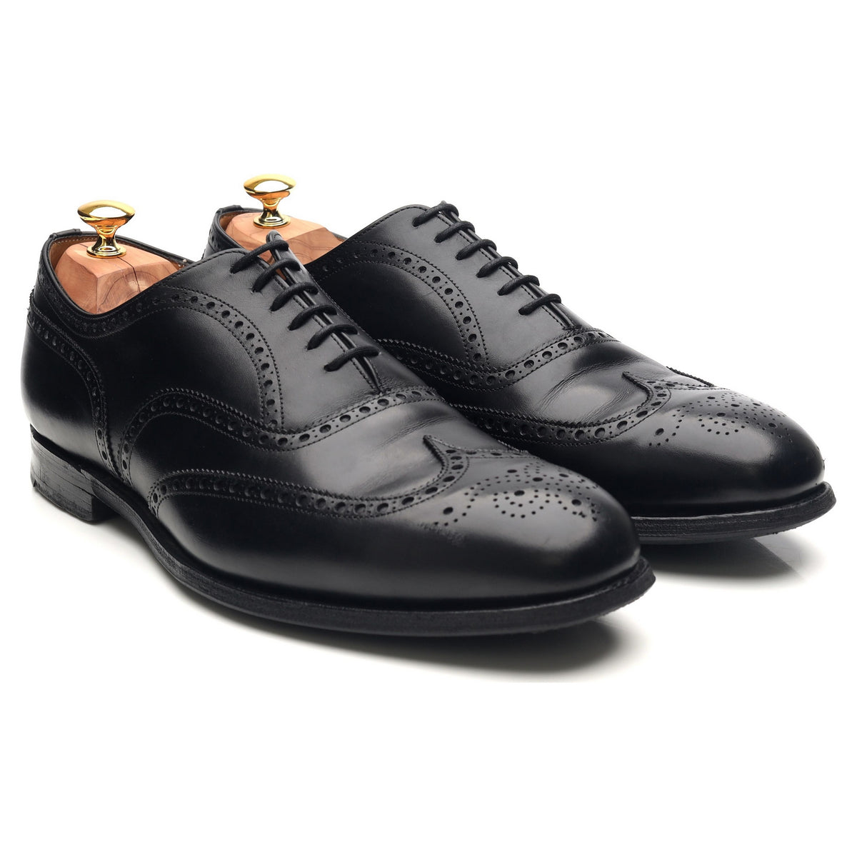 &#39;Chetwynd&#39; Black Leather Brogues UK 11 G