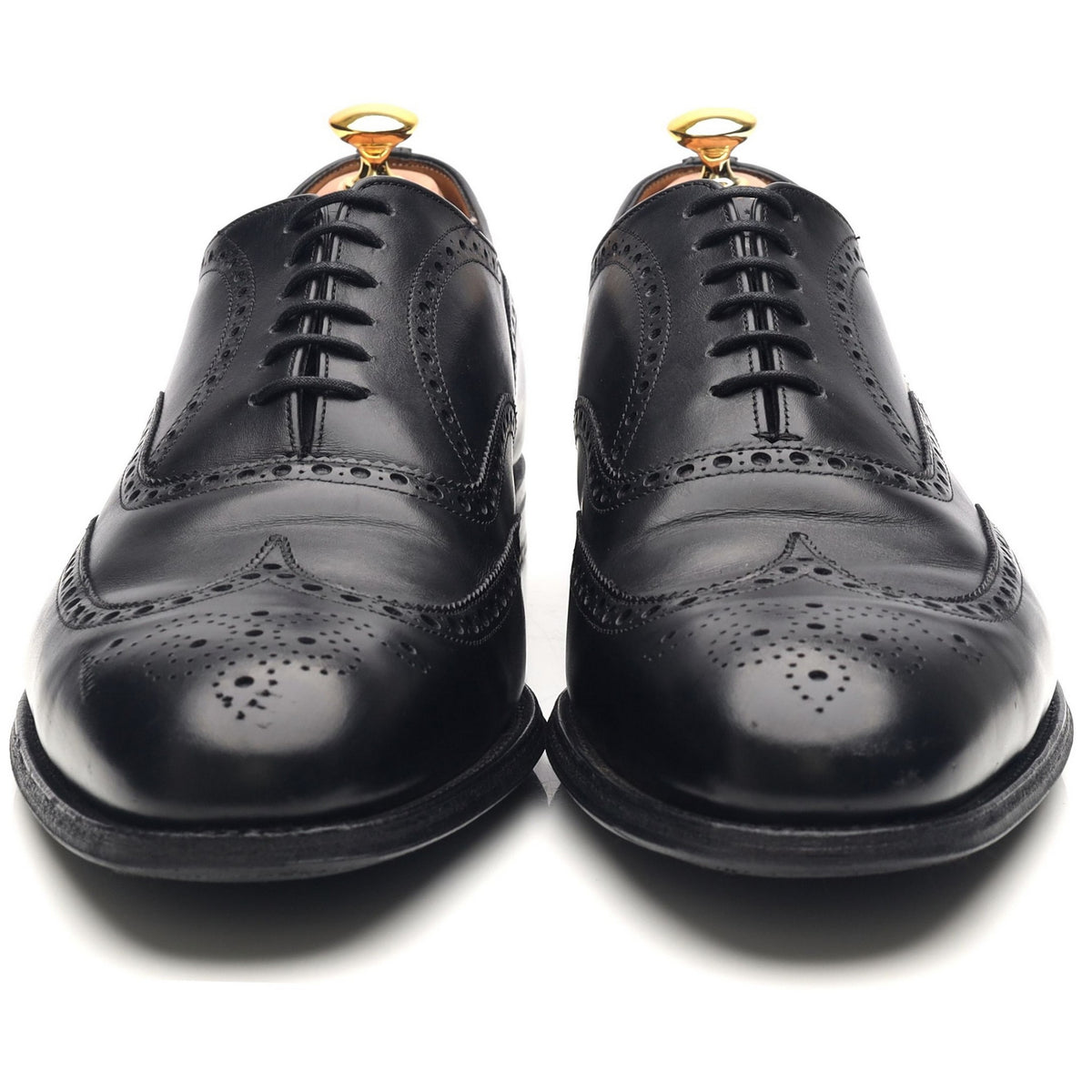 &#39;Chetwynd&#39; Black Leather Brogues UK 11 G