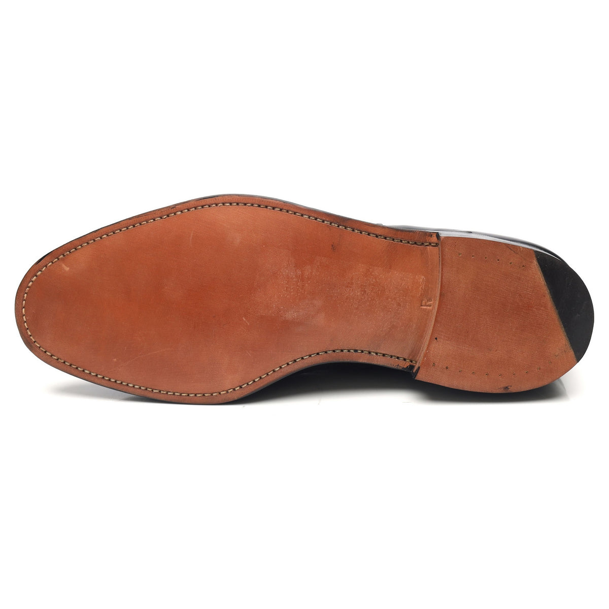 &#39;Tees&#39; Black Leather Oxford UK 10.5 F