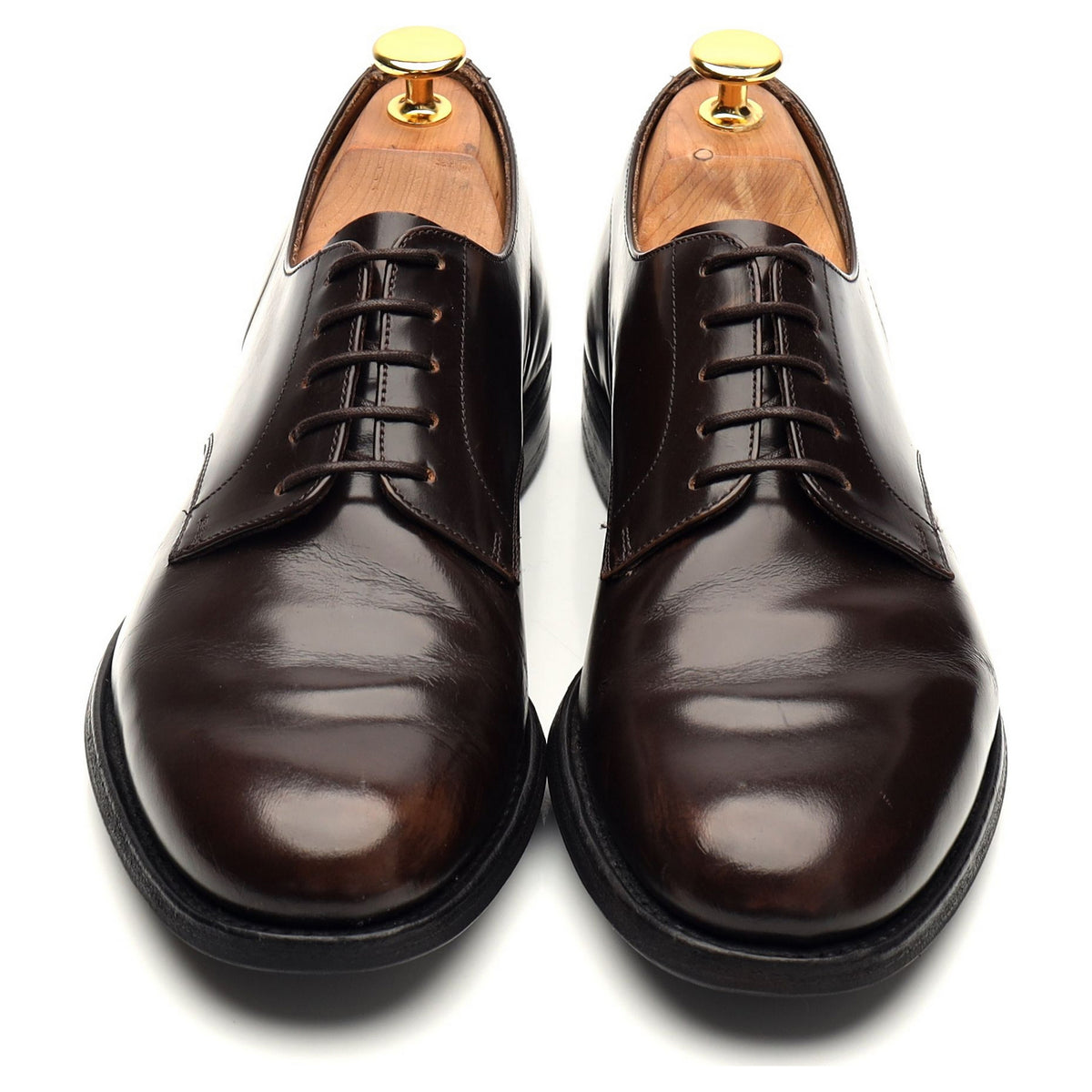 &#39;Somerby&#39; Dark Brown Leather Derby UK 6 F