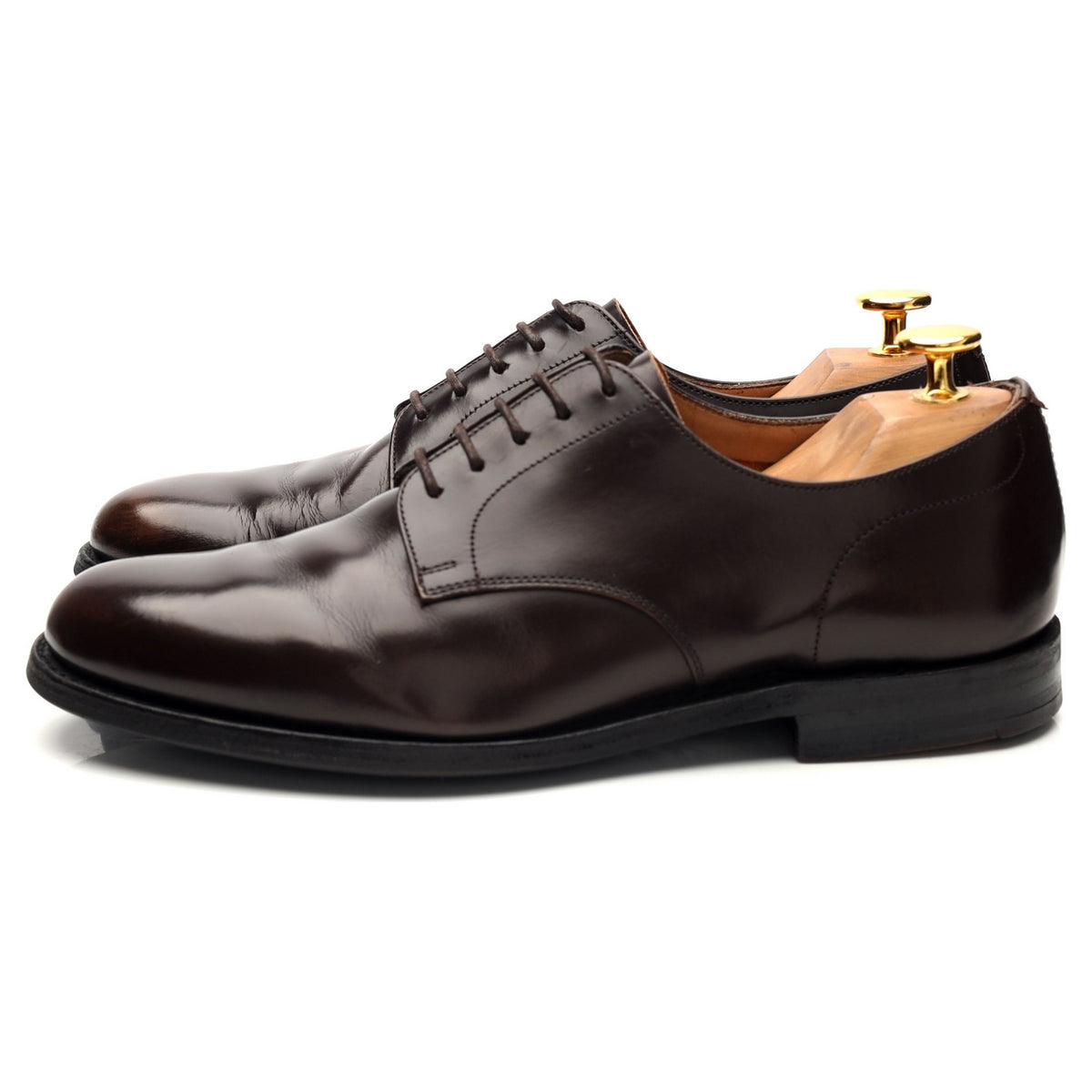 &#39;Somerby&#39; Dark Brown Leather Derby UK 6 F