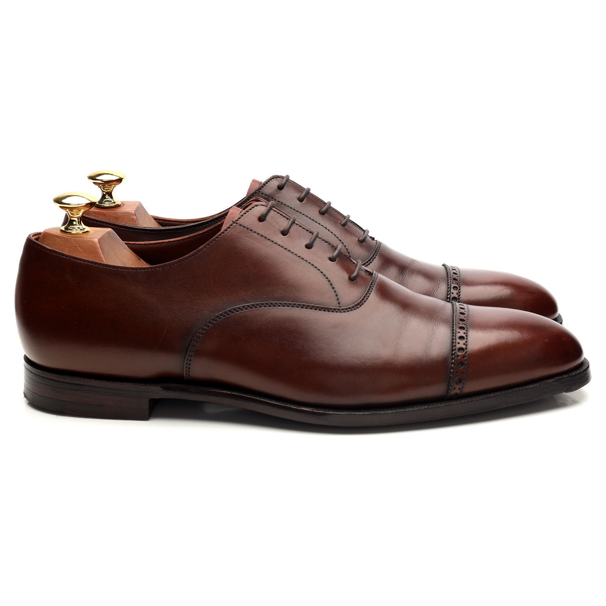 'Belgrave' Brown Leather Oxford UK 9.5 E