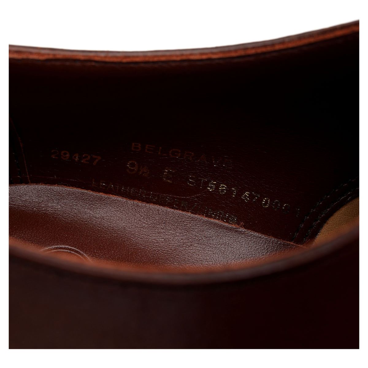 &#39;Belgrave&#39; Brown Leather Oxford UK 9.5 E