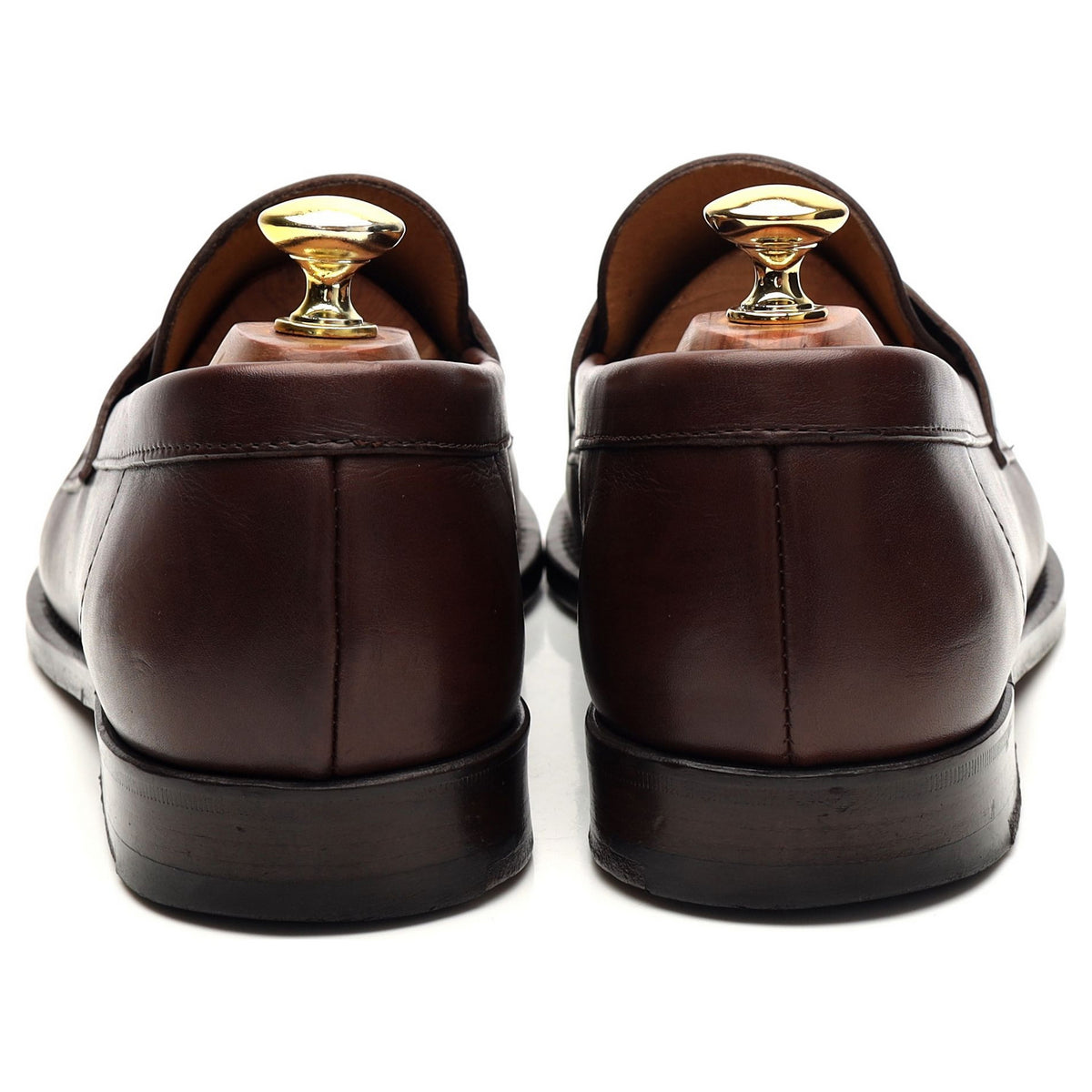 Brown Leather Loafers UK 8.5 F