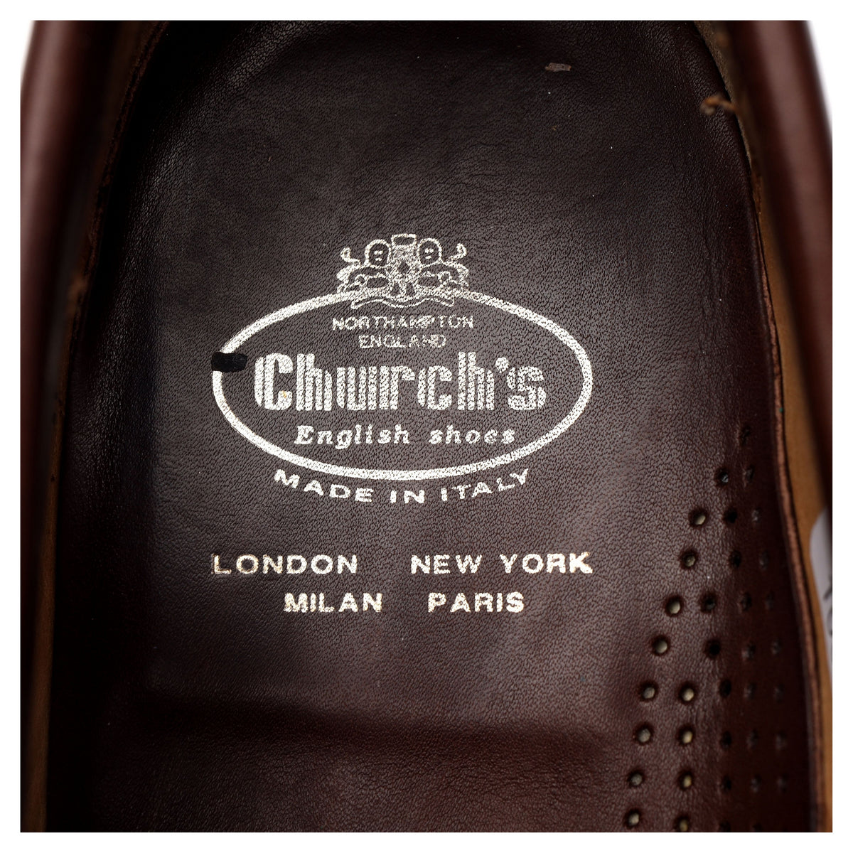 Brown Leather Loafers UK 8.5 F