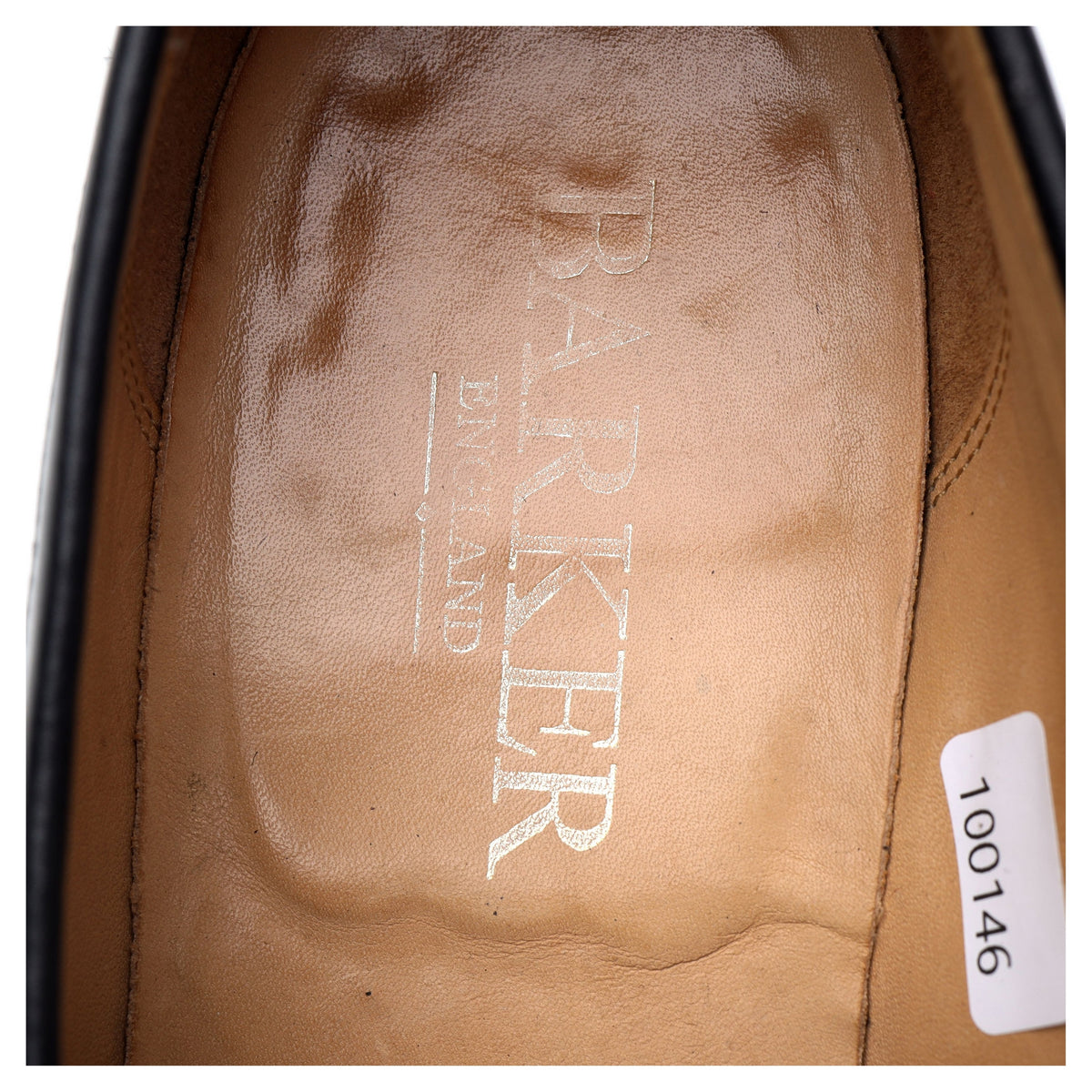 &#39;124917&#39; Black Leather Loafers UK 8.5 G