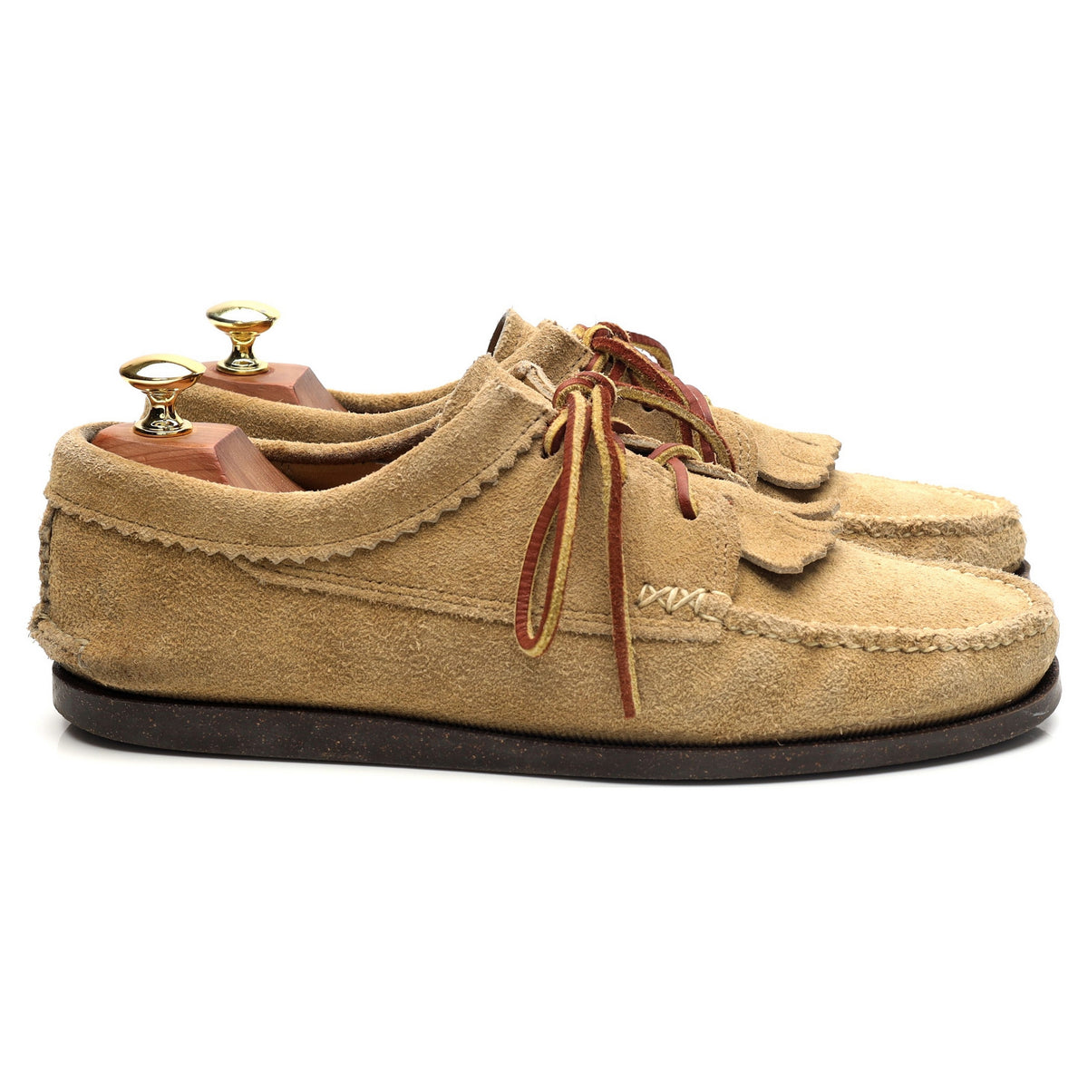 Derby à franges en daim sable « Blucher Moccasin » pointure UK 8 US 9 E