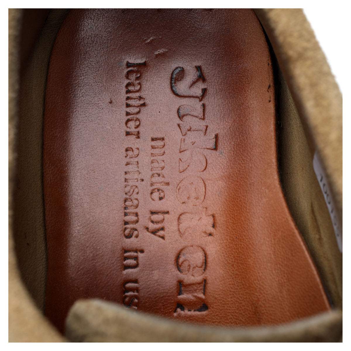 Derby à franges en daim sable « Blucher Moccasin » pointure UK 8 US 9 E