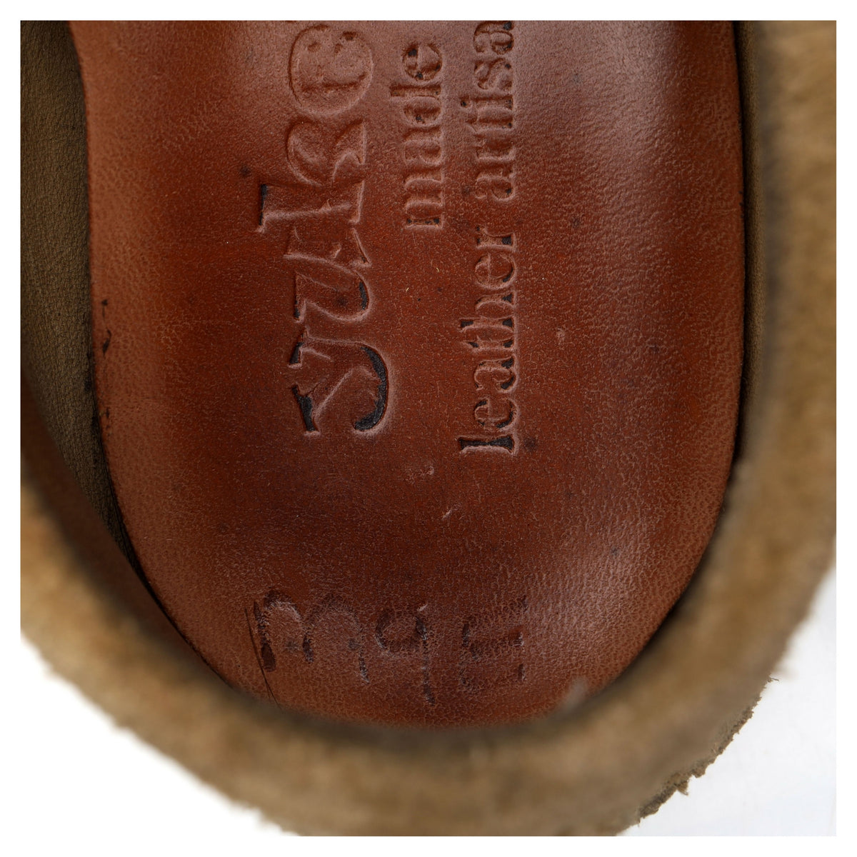 Derby à franges en daim sable « Blucher Moccasin » pointure UK 8 US 9 E