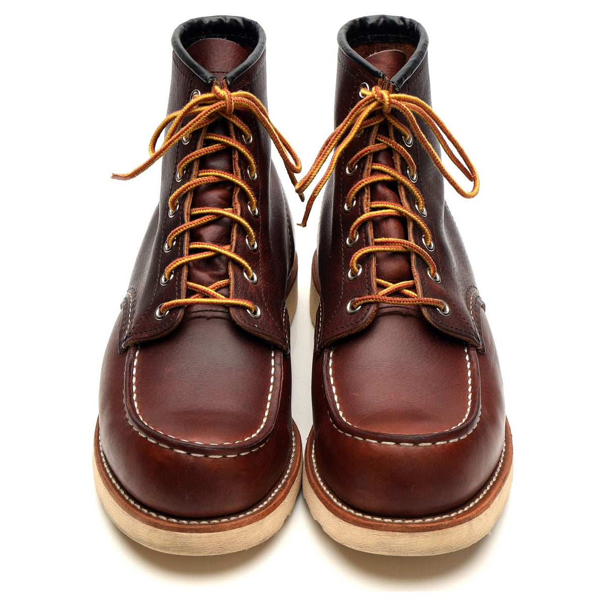&#39;8138&#39; Brown Leather Moc Toe Boots UK 9.5 US 10.5 D