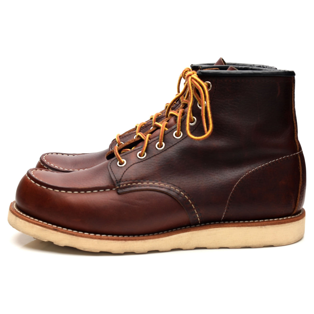 &#39;8138&#39; Brown Leather Moc Toe Boots UK 9.5 US 10.5 D