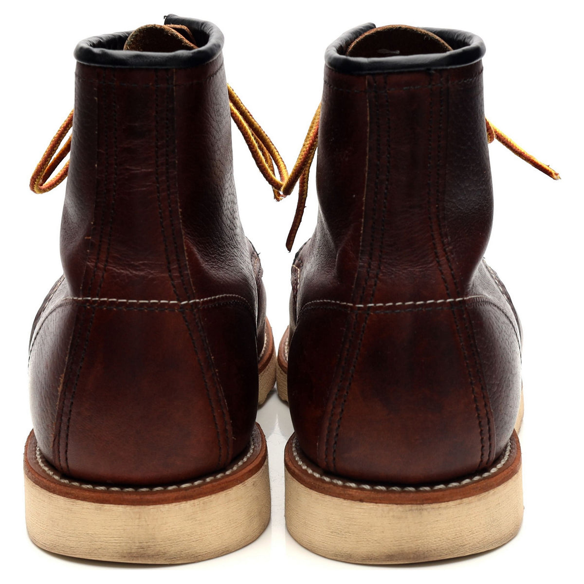 &#39;8138&#39; Brown Leather Moc Toe Boots UK 9.5 US 10.5 D