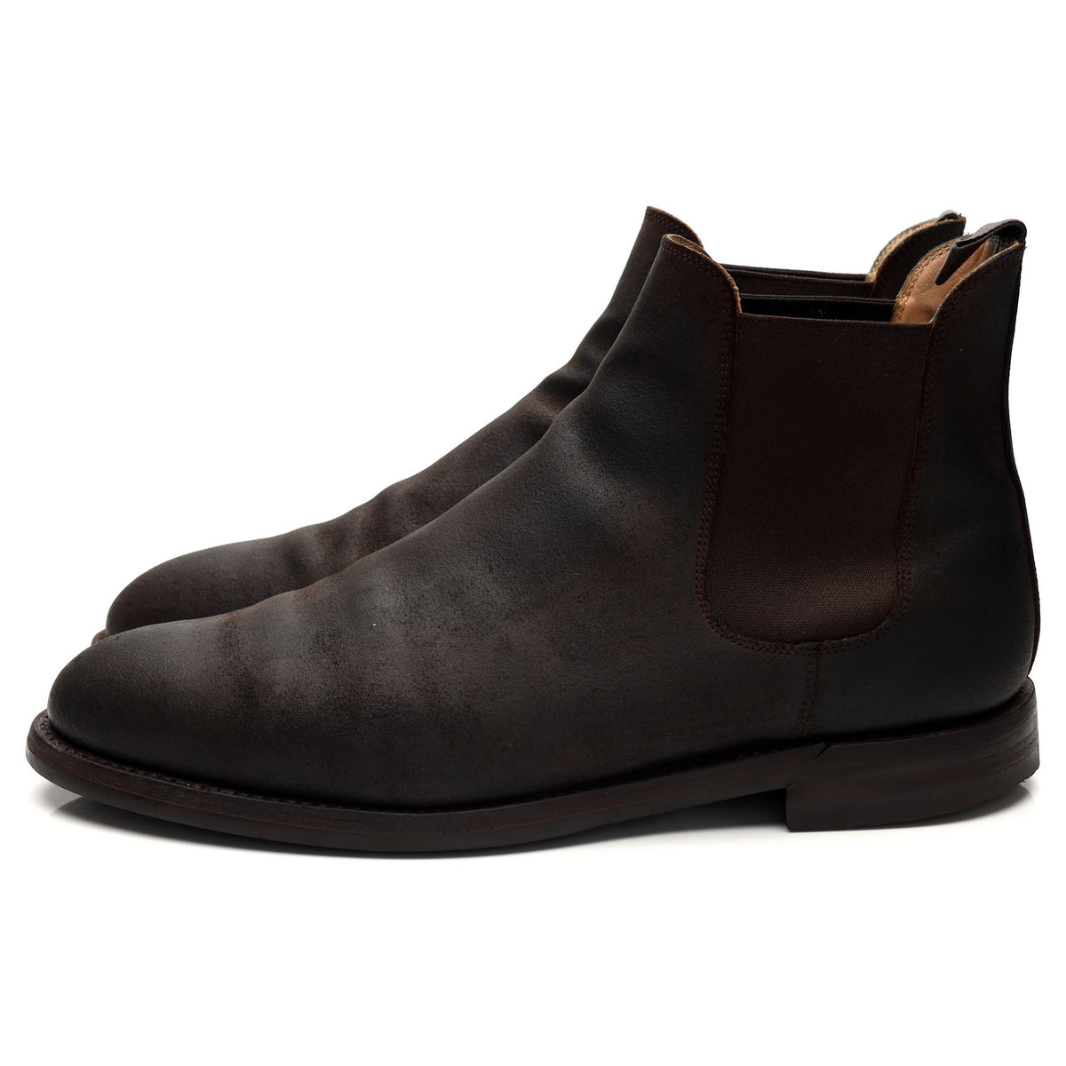 &#39;Chelsea 5&#39; Dark Brown Rough-Out Suede Chelsea Boots UK 9.5 E