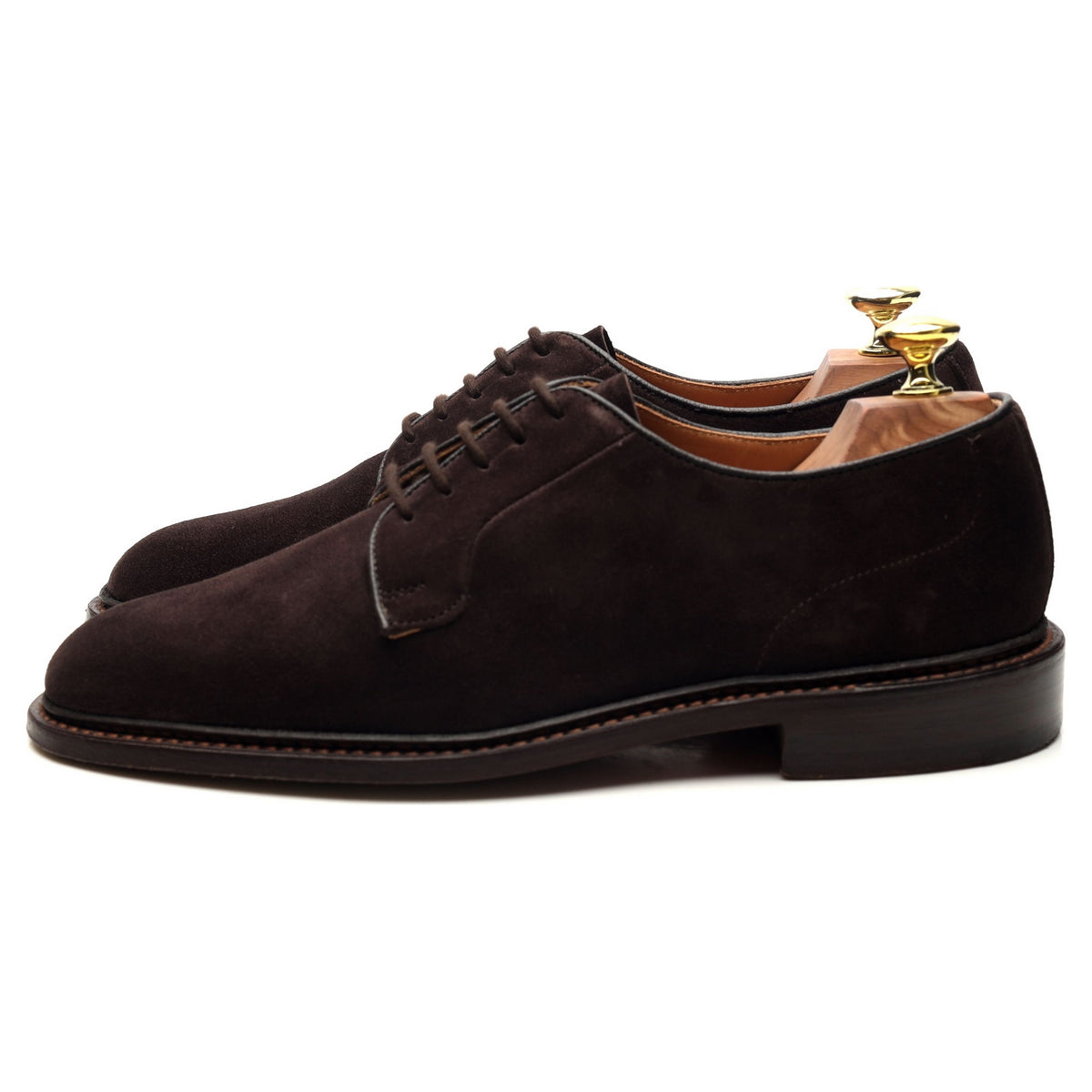 &#39;Robert&#39; Dark Brown Suede Derby UK 7