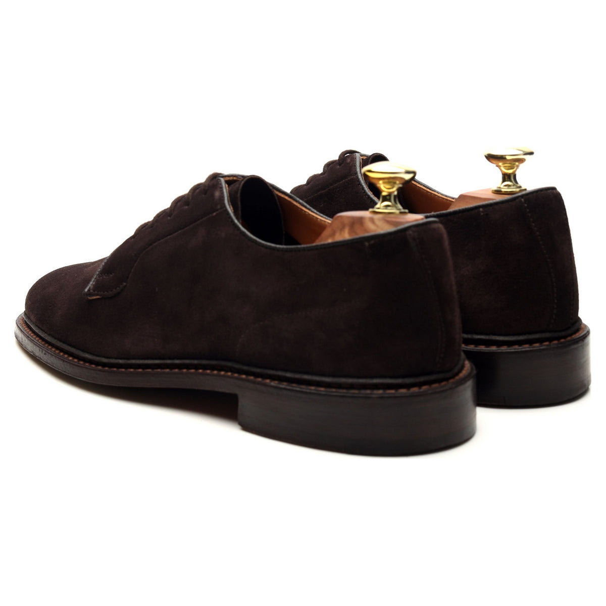 &#39;Robert&#39; Dark Brown Suede Derby UK 7