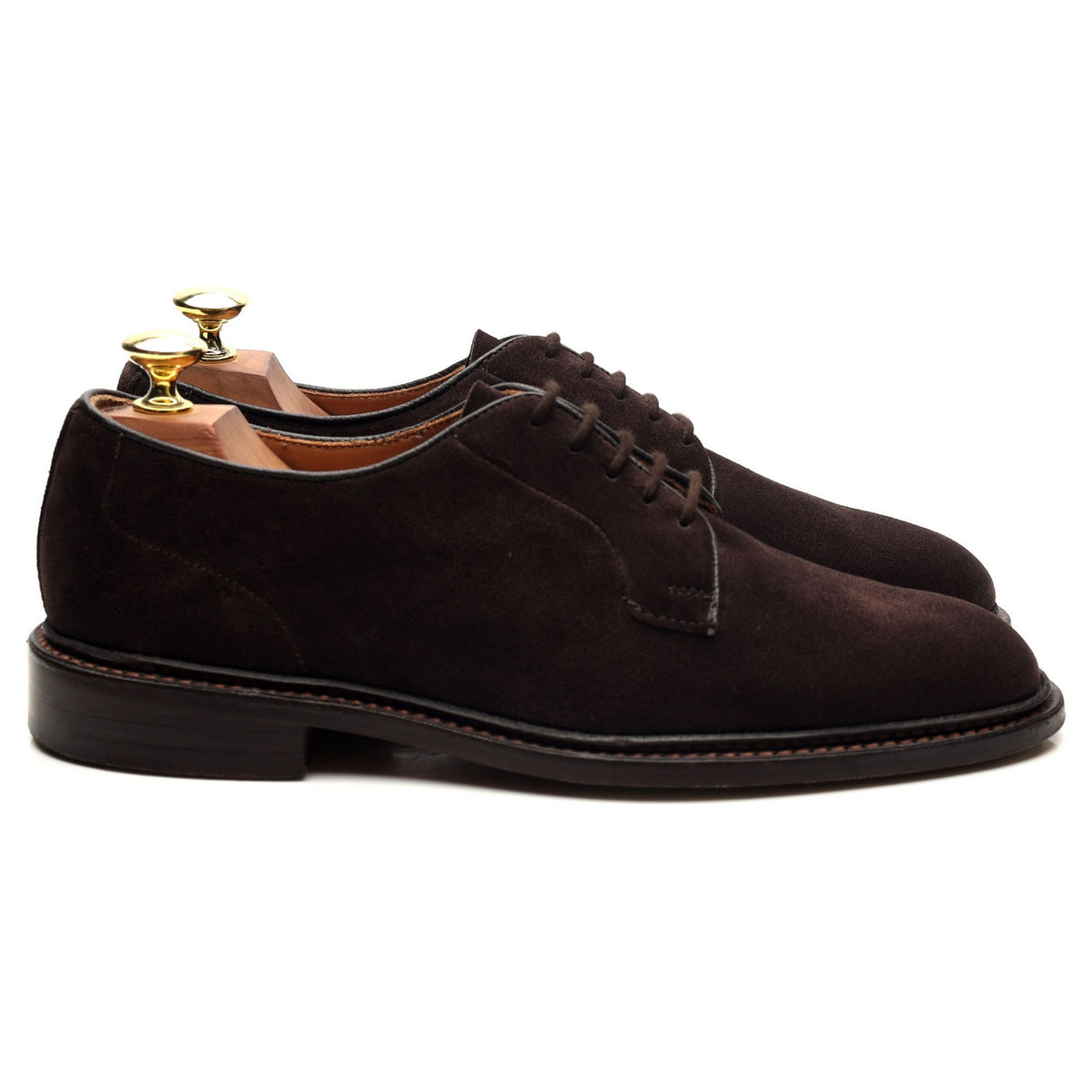 &#39;Robert&#39; Dark Brown Suede Derby UK 7