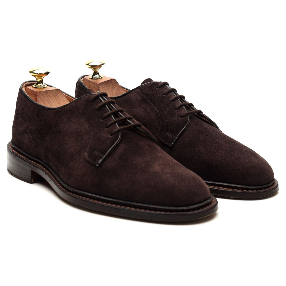 &#39;Robert&#39; Dark Brown Suede Derby UK 7