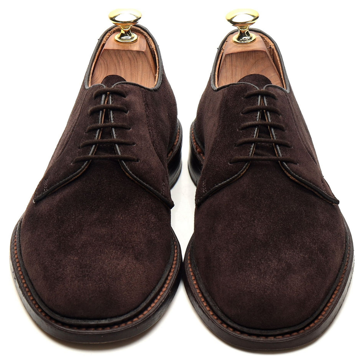 &#39;Robert&#39; Dark Brown Suede Derby UK 7