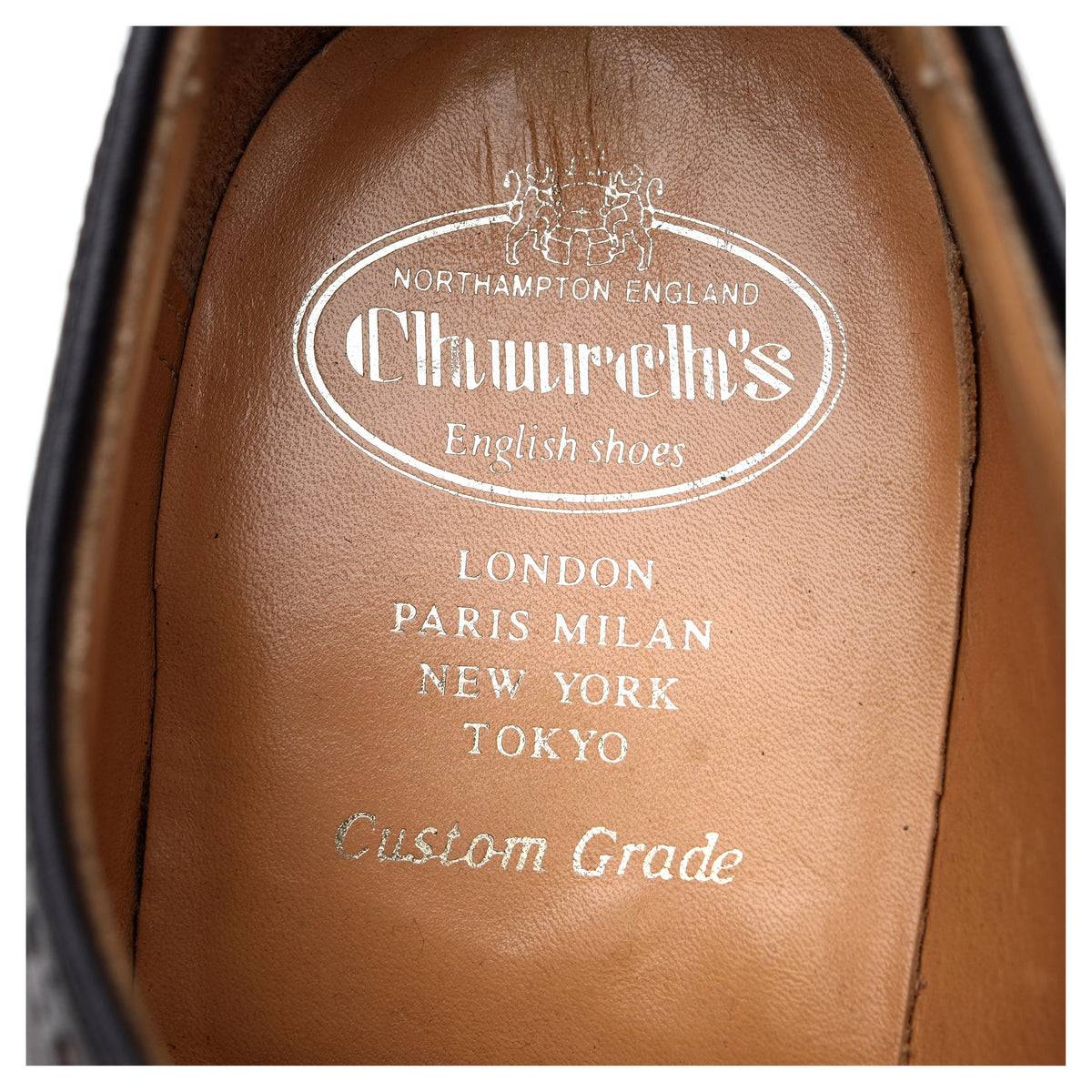 &#39;Grafton&#39; Dark Brown Leather Derby Brogues UK 10.5 G