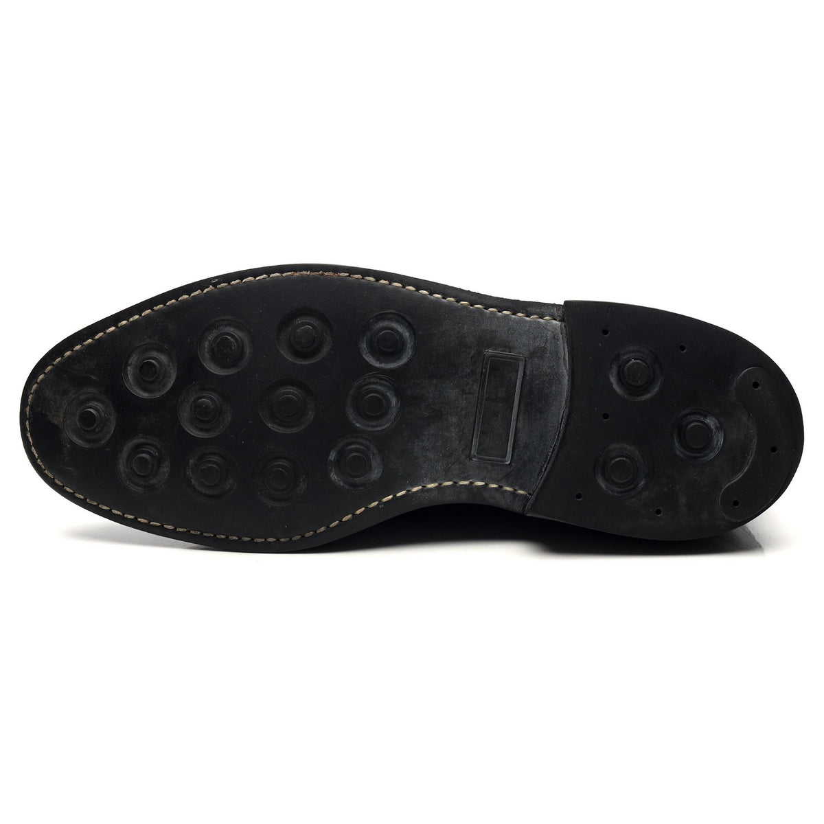 &#39;Romney&#39; Black Leather Derby Brogues UK 8 F